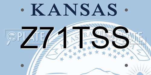 Z71TSS Kansas License Plate