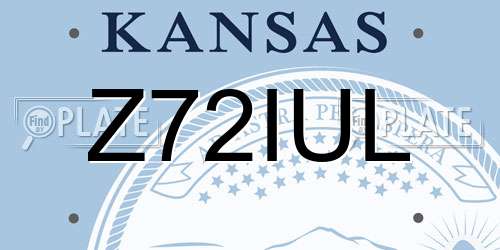 Z72IUL Kansas License Plate