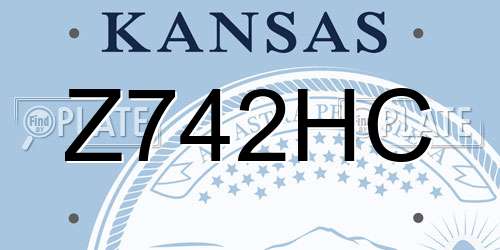 Z742HC Kansas License Plate