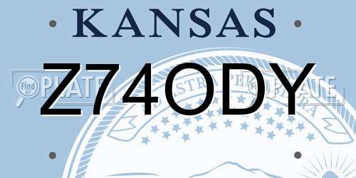 Z74ODY Kansas License Plate