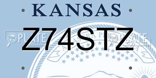Z74STZ Kansas License Plate