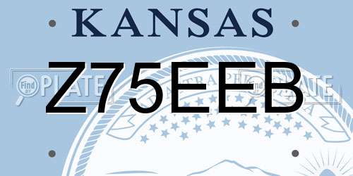 Z75EEB Kansas License Plate