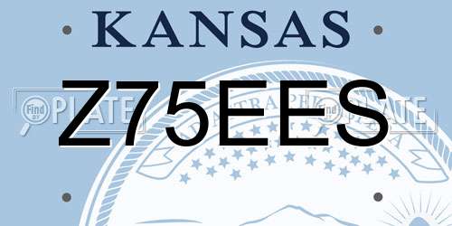 Z75EES Kansas License Plate