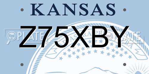 Z75XBY Kansas License Plate