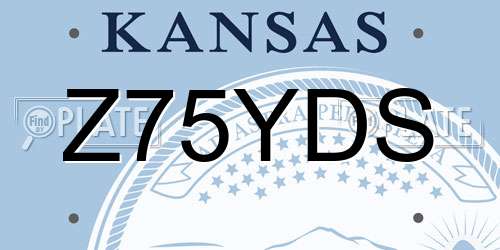 Z75YDS Kansas License Plate
