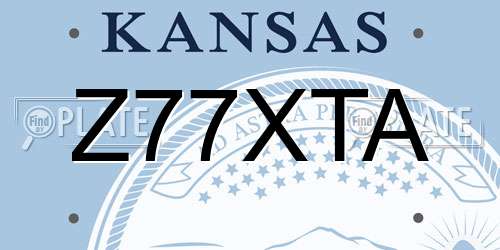 Z77XTA Kansas License Plate