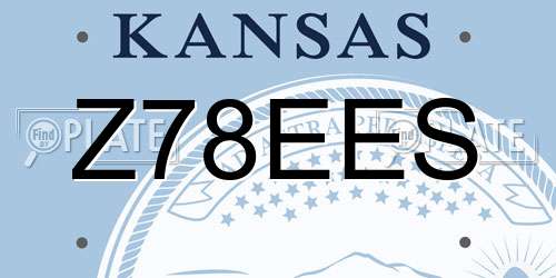 Z78EES Kansas License Plate