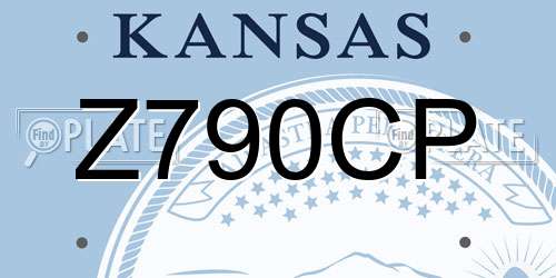 Z790CP Kansas License Plate