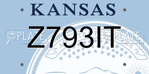 Z793IT Kansas License Plate