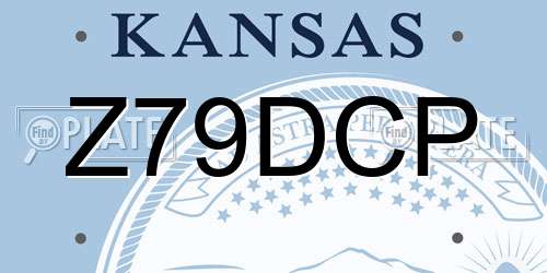 Z79DCP Kansas License Plate