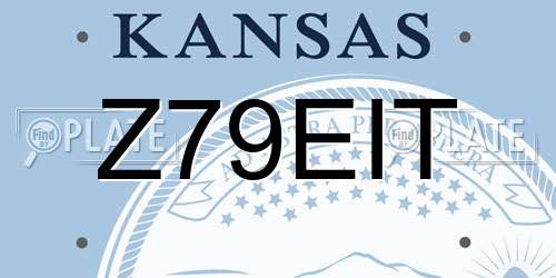 Z79EIT Kansas License Plate