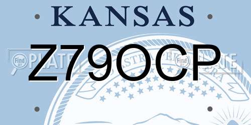 Z79OCP Kansas License Plate