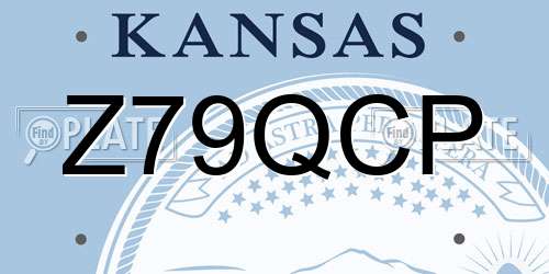 Z79QCP Kansas License Plate