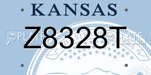 Z8328T Kansas License Plate