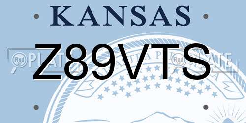 Z89VTS Kansas License Plate