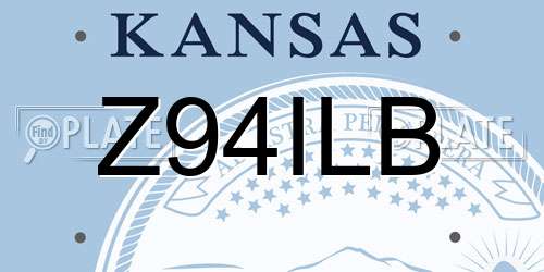 Z94ILB Kansas License Plate