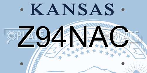 Z94NAC Kansas License Plate
