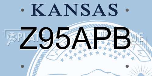 Z95APB Kansas License Plate