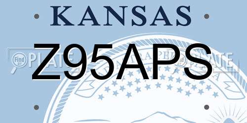 Z95APS Kansas License Plate
