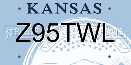 Z95TWL Kansas License Plate