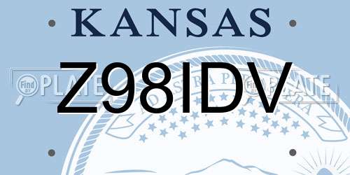Z98IDV Kansas License Plate
