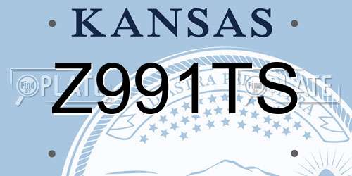 Z991TS Kansas License Plate