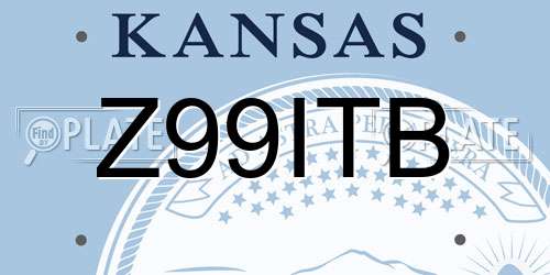 Z99ITB Kansas License Plate