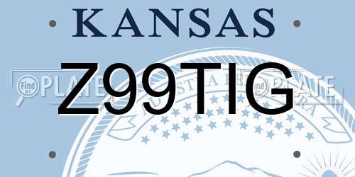 Z99TIG Kansas License Plate