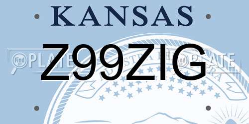 Z99ZIG Kansas License Plate