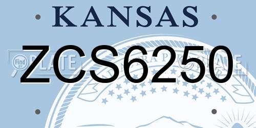 ZCS6250 Kansas License Plate