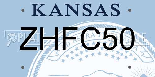ZHFC50 Kansas License Plate