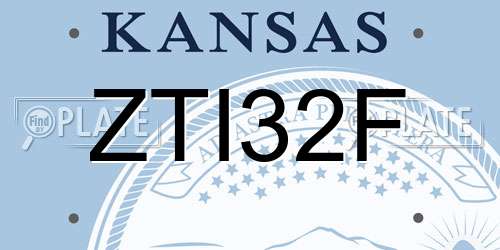 ZTI32F Kansas License Plate