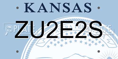 ZU2E2S Kansas License Plate