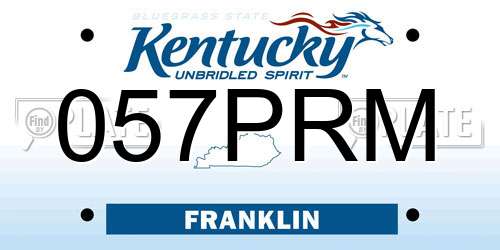 057PRM Kentucky License Plate