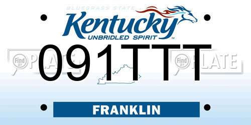 091TTT Kentucky License Plate