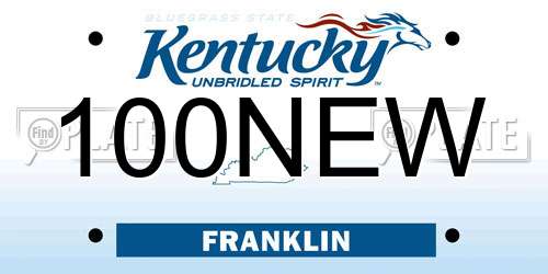 100NEW Kentucky License Plate
