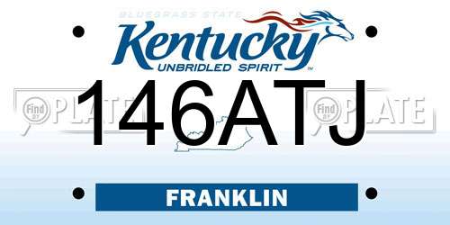 146ATJ Kentucky License Plate