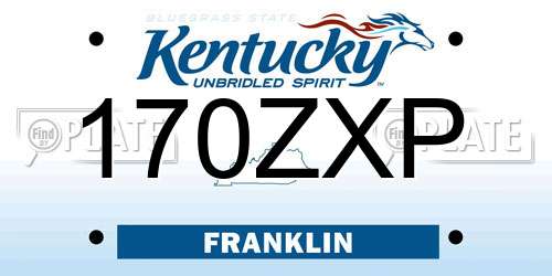 170ZXP Kentucky License Plate
