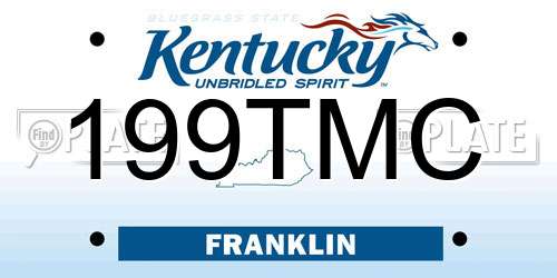 199TMC Kentucky License Plate