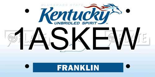 1ASKEW Kentucky License Plate