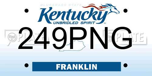 249PNG Kentucky License Plate