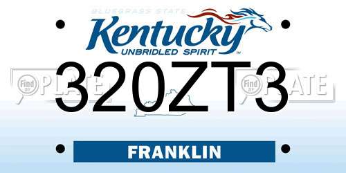 320ZT3 Kentucky License Plate