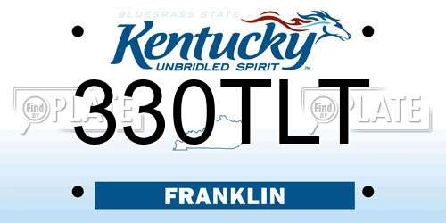 330TLT Kentucky License Plate
