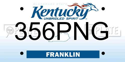 356PNG Kentucky License Plate