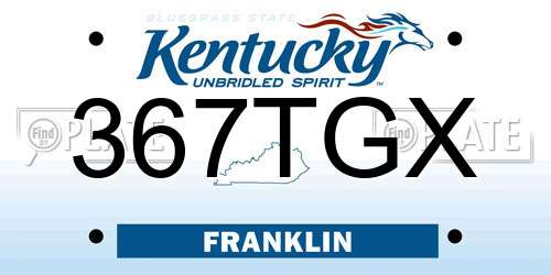 367TGX Kentucky License Plate