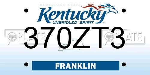 370ZT3 Kentucky License Plate
