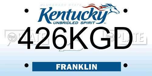 426KGD Kentucky License Plate