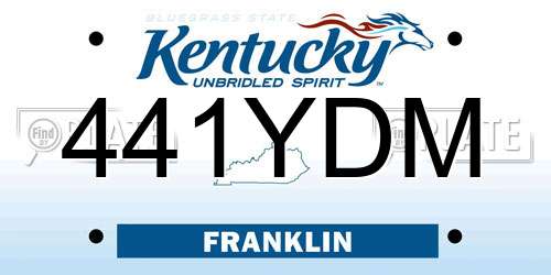 441YDM Kentucky License Plate