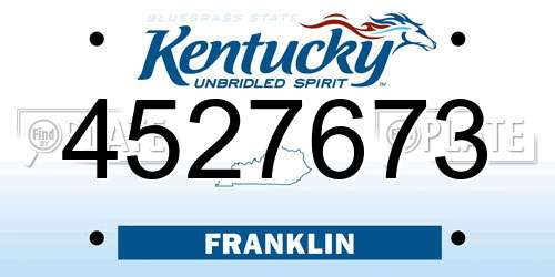 4527673 Kentucky License Plate