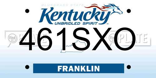 461SXO Kentucky License Plate